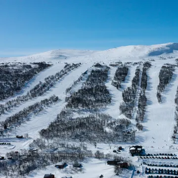 Vyer över skidbackarna i Tänndalen